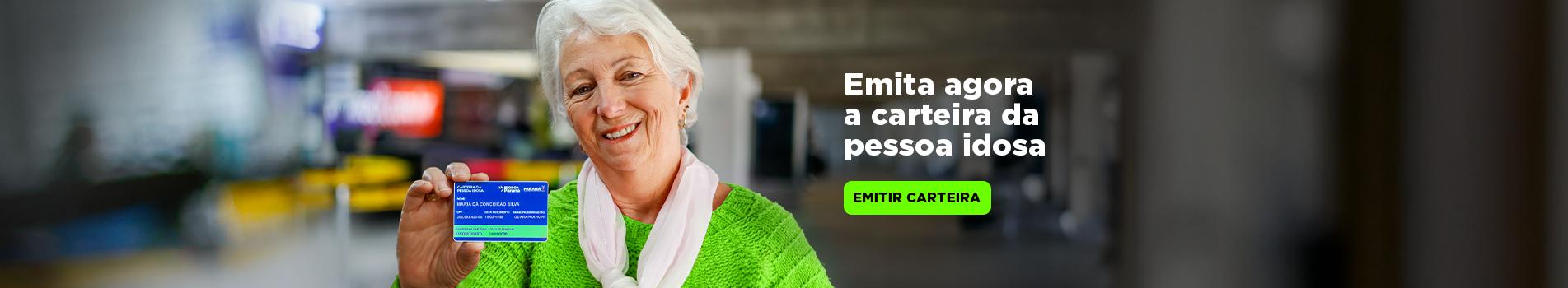 Banner da carteira de serviços para a pessoa com mais de 65 anos
