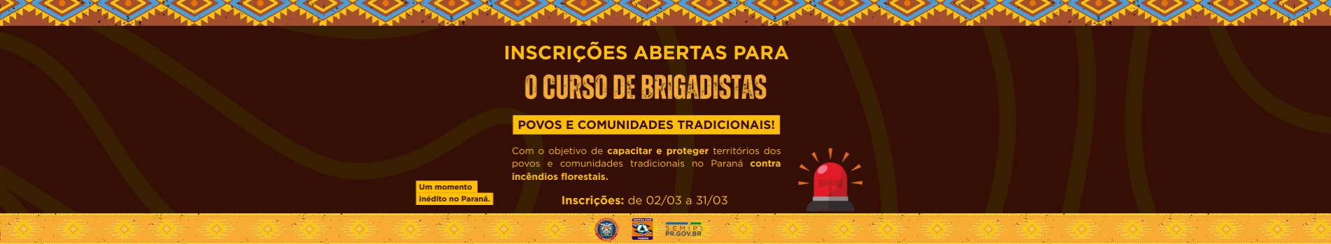 Inscrições abertas para o Curso de Brigadistas