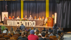 CONTRA O FEMINICÍDIO – A Secretaria de Estado da Mulher, Igualdade Racial e Pessoa Idosa (Semipi) lançou recentemente a Campanha Paraná Unido no Combate ao Feminicídio, que é mais uma ação de conscientização contra esse crime. Uma das iniciativas da pasta é a caravana que está percorrendo o Paraná com participação em eventos e a promoção de debates sobre o tema. Nesta semana ela esteve em Guarapuava.  Para a secretária Leandre Dal Ponte, o trabalho desenvolvido pelo Estado e as universidades, por meio dos n