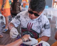 Verão Maior Paraná: oficina de pinturas corporais valoriza cultura indígena no Litoral