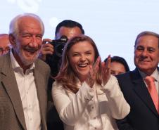 Evento “Paraná Unido Pelas Mulheres - As Protagonistas” destaca ações integradas que contribuíram para a queda dos feminicídios no Estado. Foto: Robson Mafra/Semipi