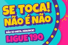 campanha de combate ao assédio durante as festas de carnaval