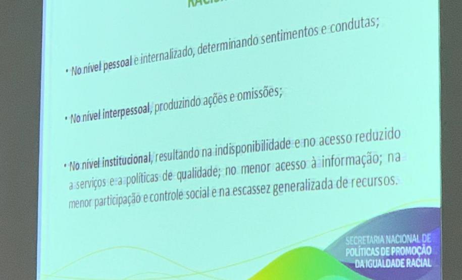 Secretaria da Justiça promove curso de capacitação de Políticas de Promoção da Igualdade Racial