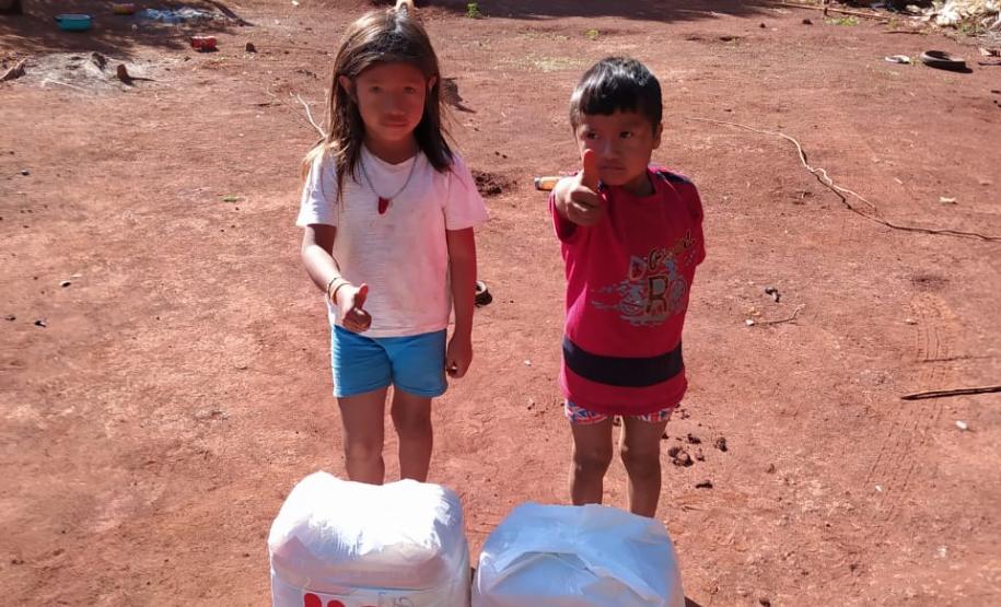 Secretaria da Justiça, Família e Trabalho do Paraná entrega mais de 3 mil cestas básicas para famílias com crianças indígenas, quilombolas e comunidades tradicionais em vulnerabilidade no Sudoeste do Paraná