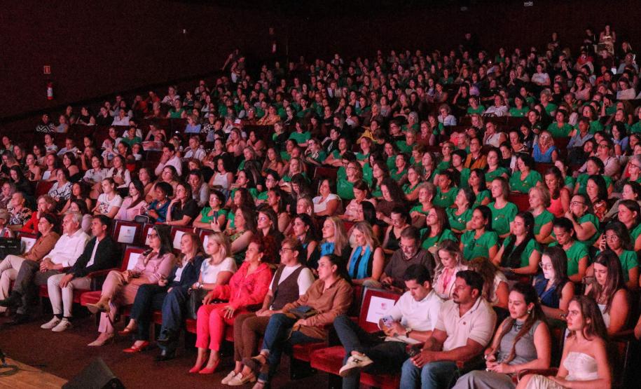 Evento “Paraná Unido Pelas Mulheres - As Protagonistas” destaca ações integradas que contribuíram para a queda dos feminicídios no Estado. Foto: Robson Mafra/Semipi